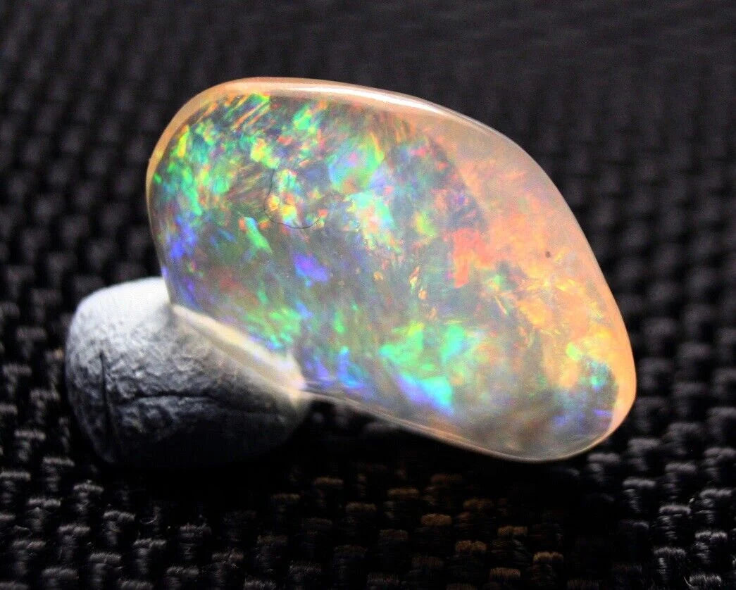 Rare Mexican Contraluz Precious Opal 4ct Stunning Rutile Water Opal See Video