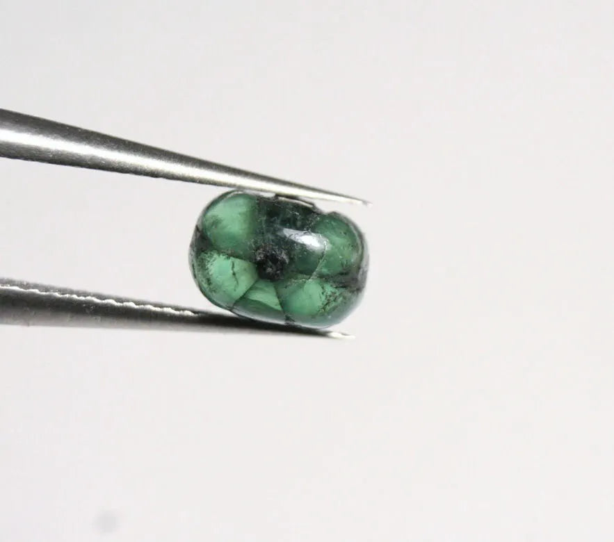 Trapiche Emerald 1.48ct Stunning Rare Natural Emerald 8x5mm Muzo Columbia