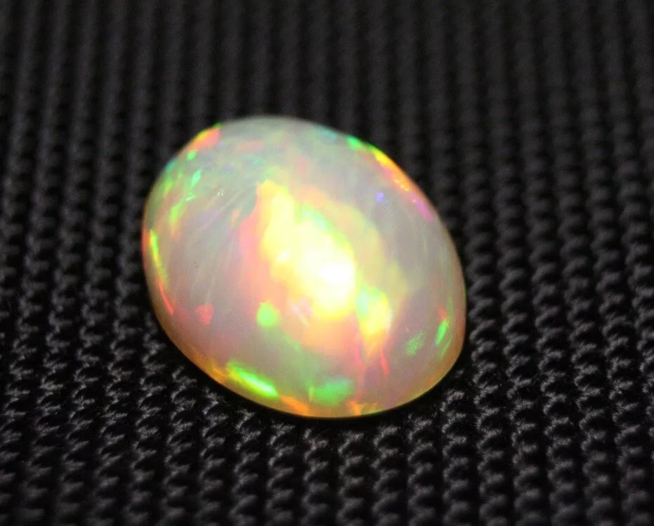 Welo Precious Opal Cabochon 11.81ct Rainbow Threads AAA Natural Opal See Video