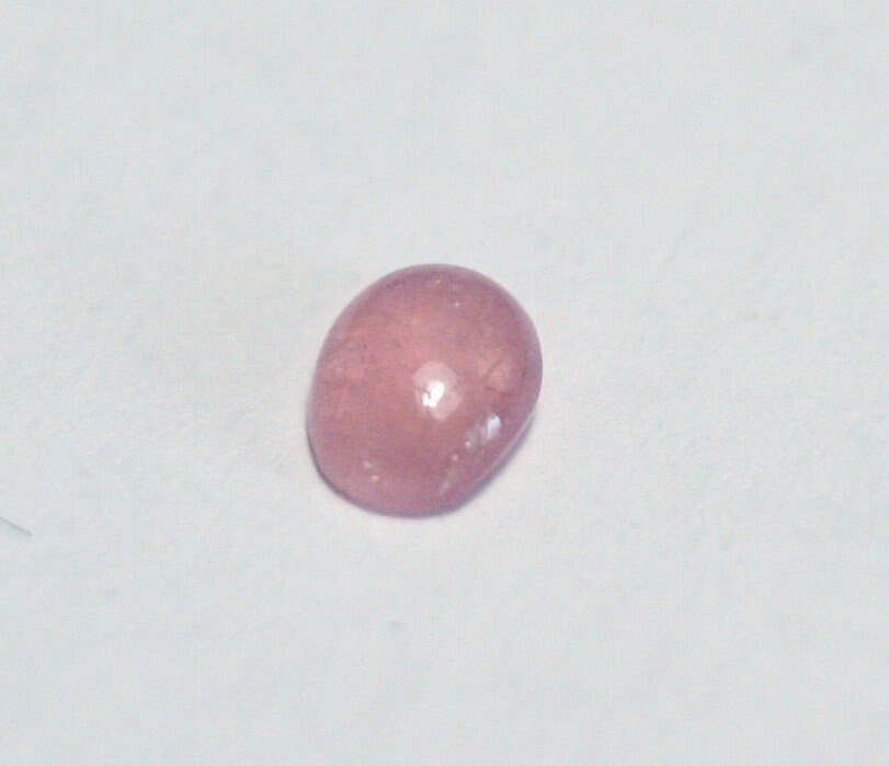 Pezzottaite Cabochon 0.16ct Ultra Rare Raspberry Beryl - Madagascar Pinkish Orange 4x3mm