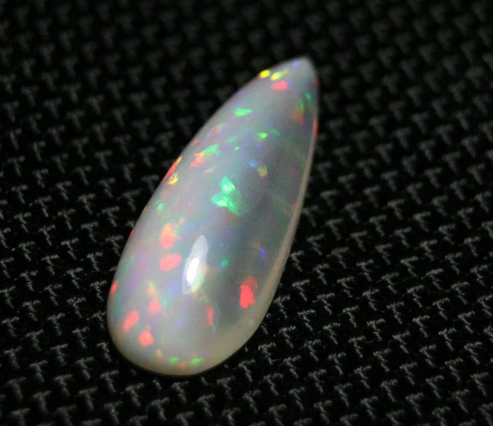 5.9ct Welo Precious Opal Cabochon Rare Split Body Natural Teardrop Opal Video 23x9mm