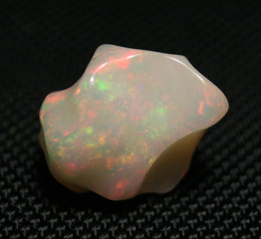 Welo Carved Precious Opal 22.1ct Rainbow Nugget AAA Jelly Opal See Video