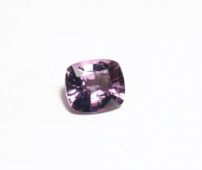 Vivid Purple Spinel 0.93ct Fine Cushion Cut Natural Spinel Mahenge Tanzania 6x5mm