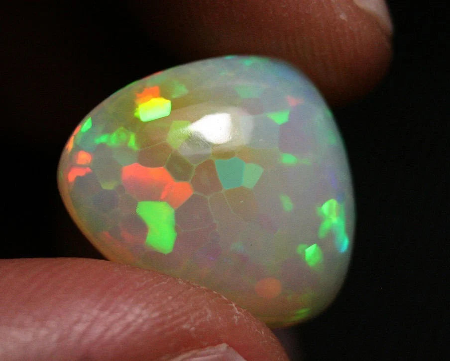 Welo Opal Cabochon 15.3ct Stunning EggYolk Honeycomb Natural Precious Opal Video