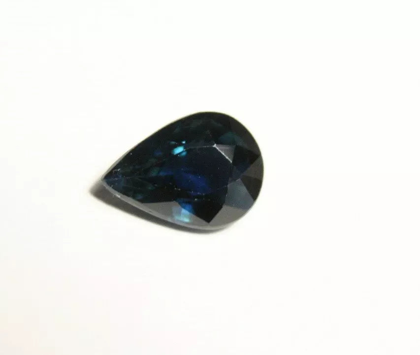 1.01ct Umba Sapphire Deep Royal Blue Pear Untreated Sapphire Tanzania 7x5mm