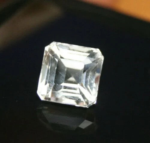 Colourless Danburite 3.22ct Custom Cut Brilliant Cushion - Mexico 8x8mm