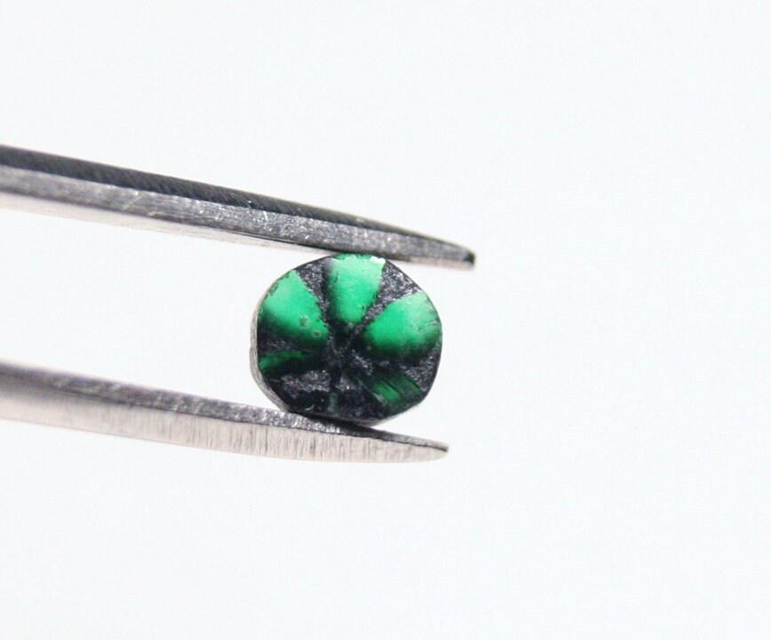 Colombian Trapiche Emerald 0.26ct Stunning Rare Natural Emerald - 4x3mm