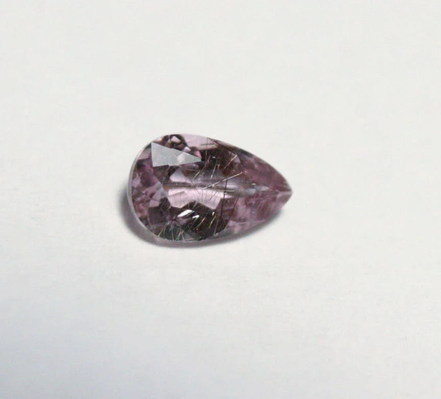 Afghani Diaspore 0.51ct Rare Pink Purple Diaspore New Find - Afghanistan 6x4mm Rutile Inclusions