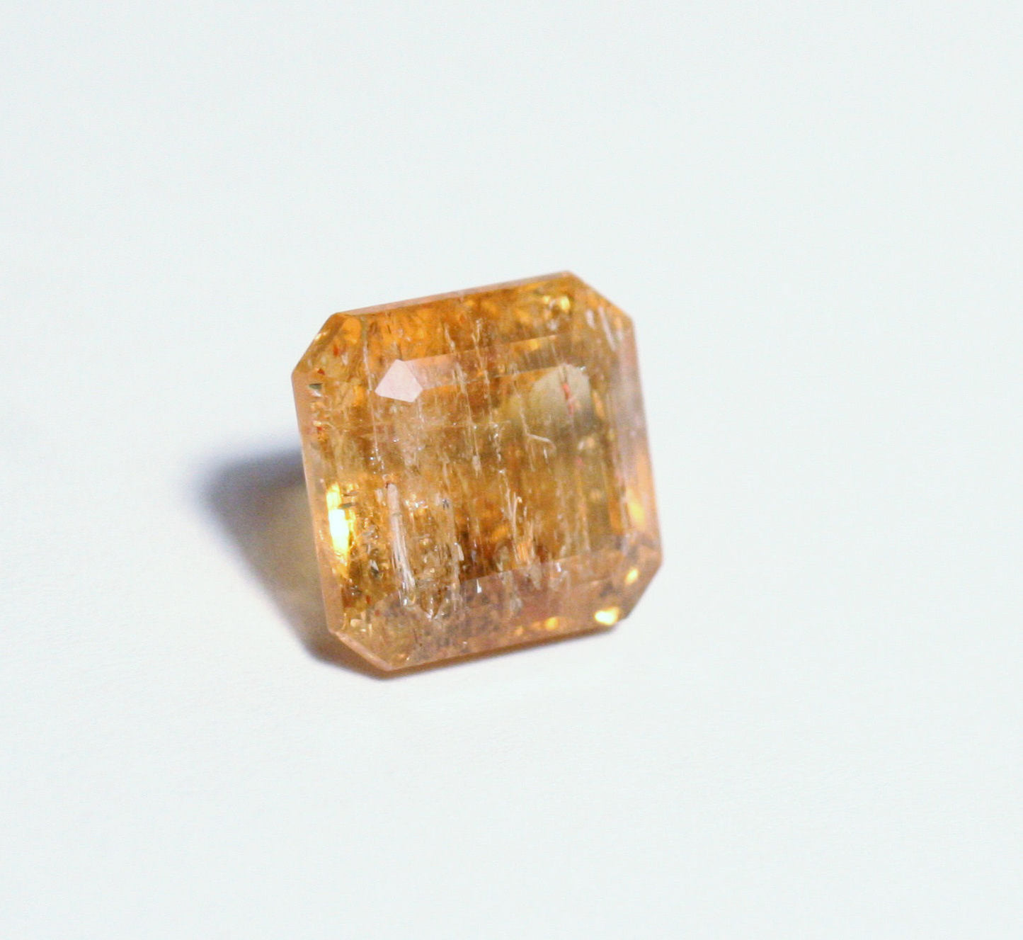 Imperial Topaz 7.2ct Ouro Preto, Brazil, Natural Untreated Rare Orange Topaz 10x10mm