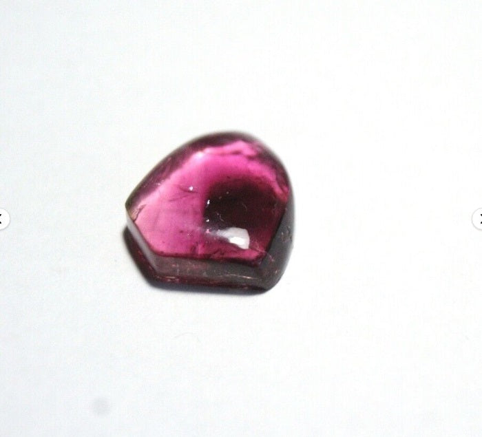 BiColour Tourmaline Slice 6.7ct Polished Tourmaline Madagascar 13x12mm