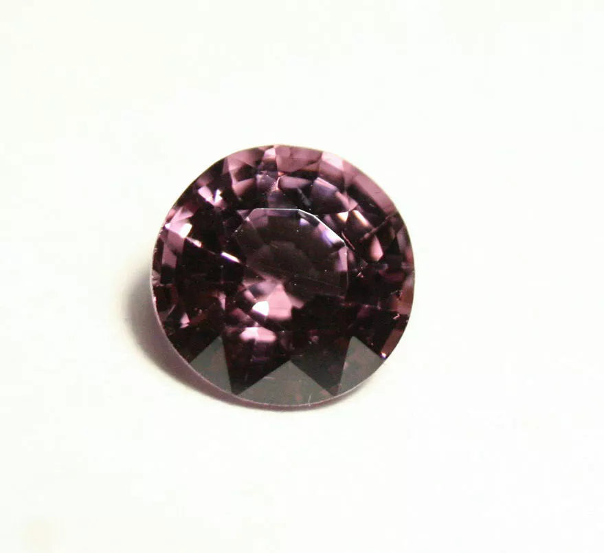 Mahenge Purple Spinel 1.58ct Clean Fine Scintillating Round Cut Gem Tanzania 7x7mm