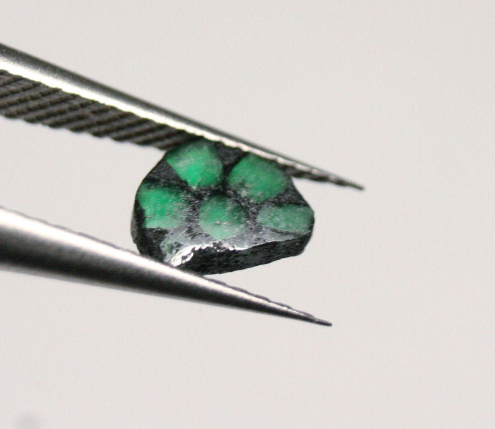 Trapiche Emerald 0.32ct Stunning Rare Natural Emerald - 6x5mm Muzo Columbia