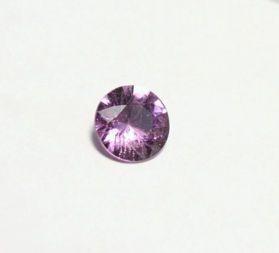 Umba Sapphire Magenta Purple Pink 0.51ct Untreated Round Sapphire Tanzania 5x5mm