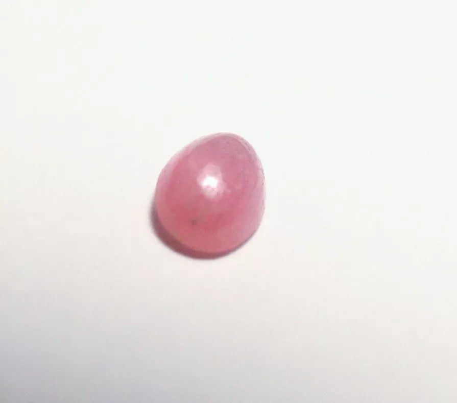 Pezzottaite Cabochon 0.22ct Ultra Rare Neon Raspberry Beryl Madagascar 4x3mm