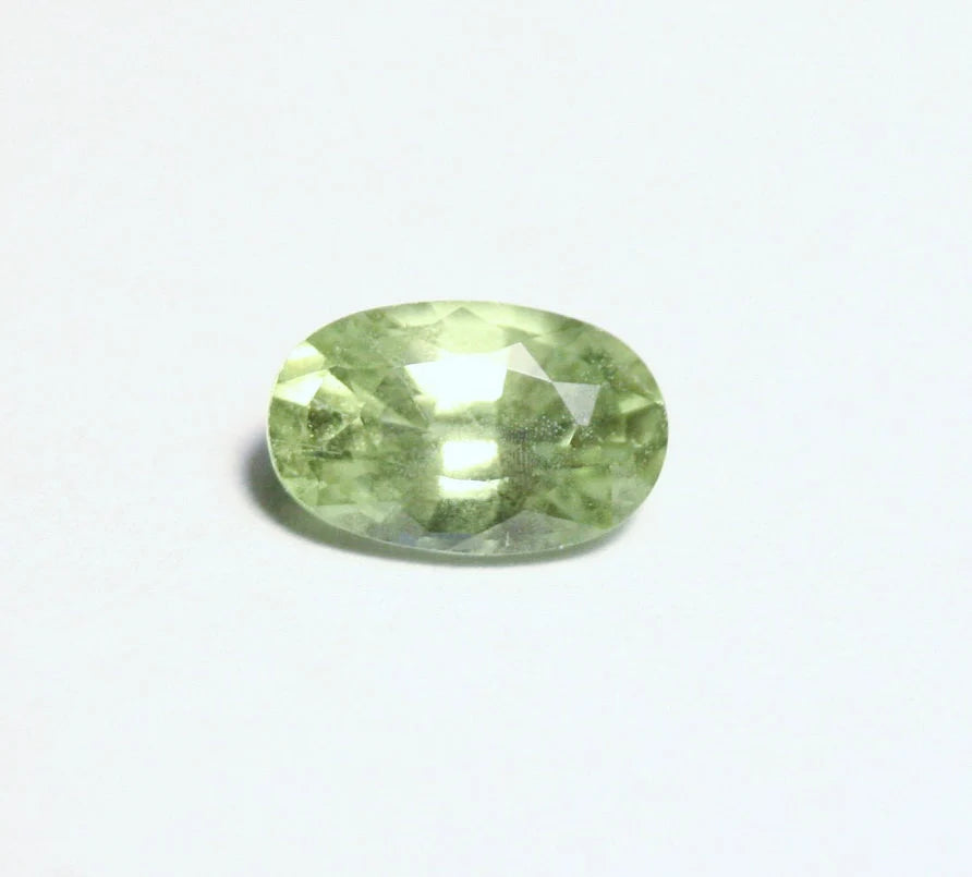 Merelani Mint Grossular Garnet 1.2ct Rare Faceted Fluorescent Exceptional Gem 8x5mm