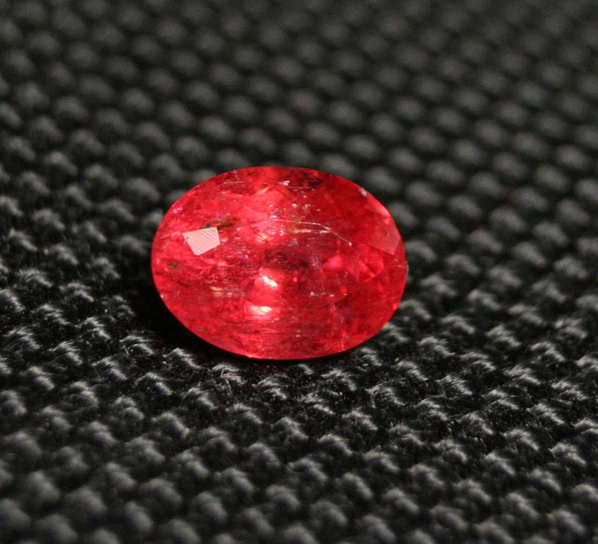 Rare Faceted Rhodonite 2.18ct Brazil Ultra Rare Crimson Red Gem Rhodonite