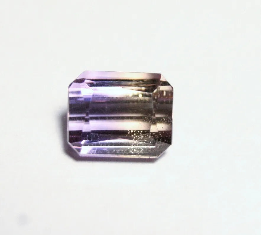 3ct Bolivian Ametrine Lovely Clean BiColour Emerald Cut Natural Gem 8x7mm