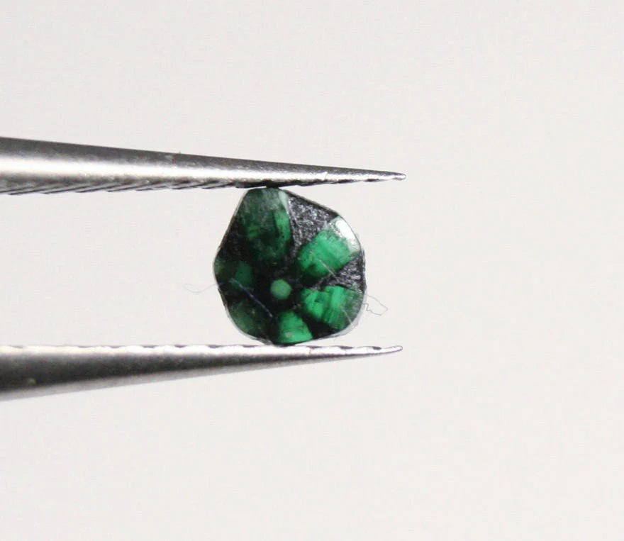 Colombian Trapiche Emerald 0.18ct Stunning Rare Natural Emerald - 4x3.5mm