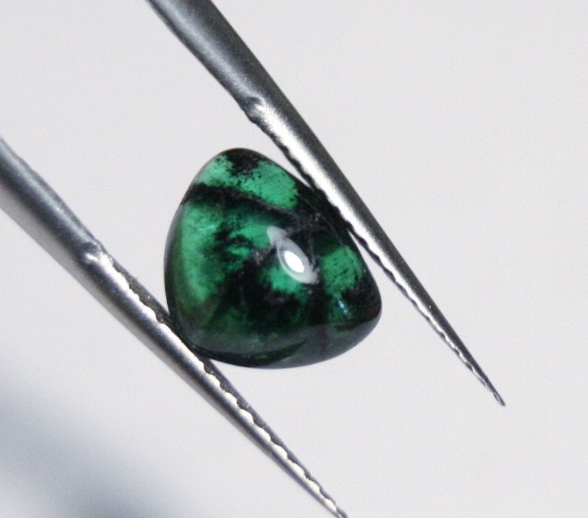 Trapiche Emerald 1.28ct Stunning Rare Natural Emerald - 8x6mm Muzo Columbia