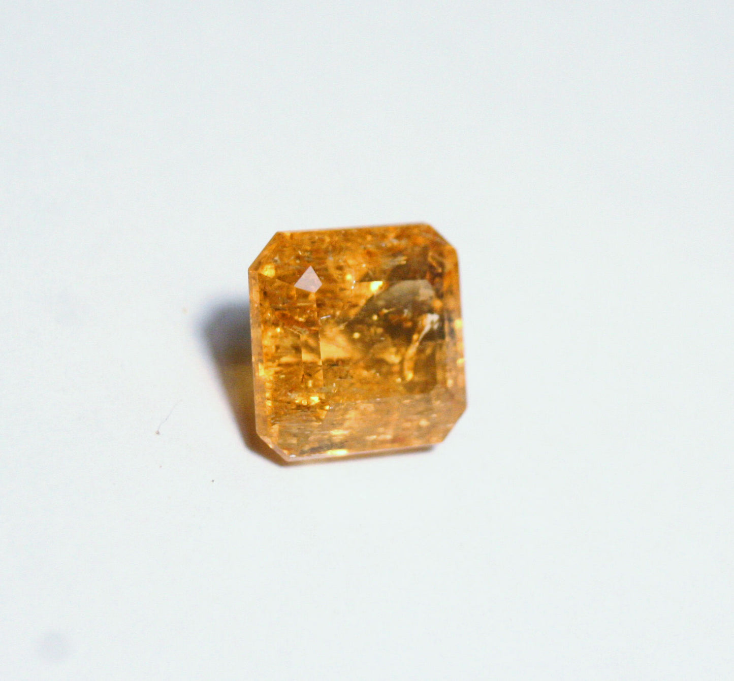 Imperial Topaz 12.7ct Ouro Preto, Brazil, Natural Untreated Rare Orange Topaz 12x12mm