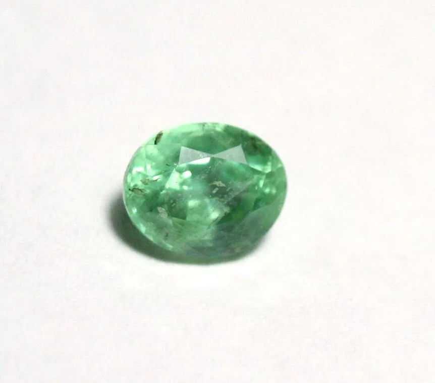 Kornerupine 0.91ct Natural Prismatine Rare Gem Tanzania Mint Green 6x5mm AAA