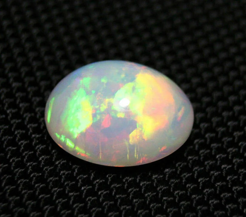 Welo Precious Opal 8ct Cabochon Rainbow Blaze Natural Ethiopian Opal See Video