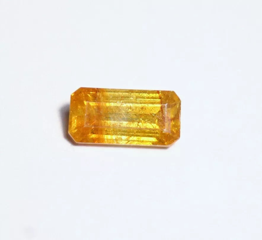 3ct Sphalerite Vibrant Emerald Cut Gemstone Spain - Gem Sphalerite 9x7mm