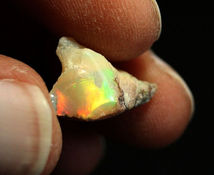 Welo Crystal Opal Rough 8.2ct Natural Ethiopian Opal Rough Crystal