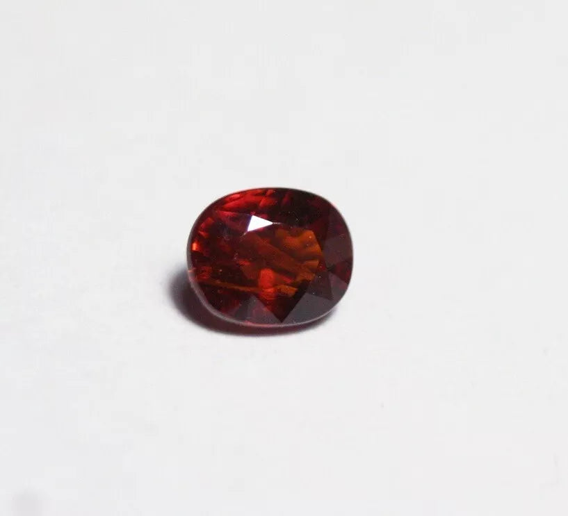 Clinohumite 0.63ct Ultra Rare Deep Orange Faceted Gem Pakistan 5x4mm