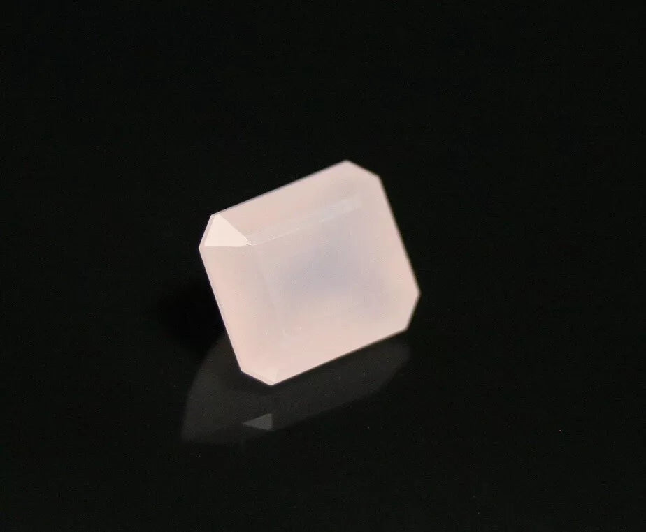 Rare Pink Smithsonite 4.13ct Faceted Translucent Gem Stone 9x7mm Mexico