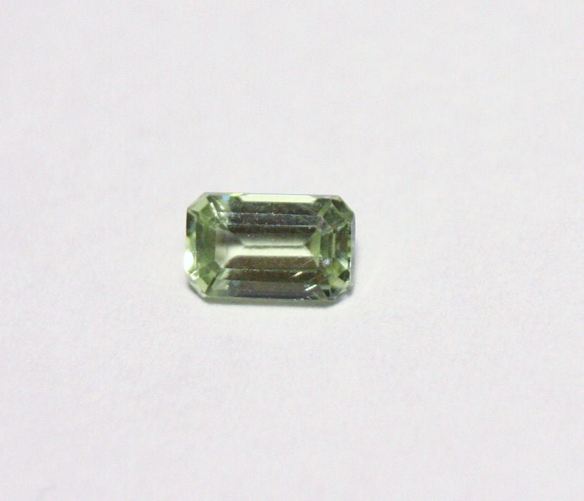 Merelani Mint Grossular Garnet 0.33ct Rare Green Faceted Fluorescent Garnet 5x3mm