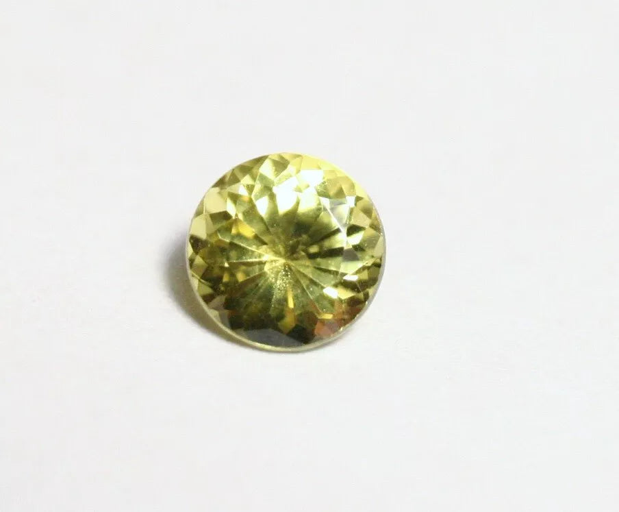 Burmese Chrysoberyl 0.49ct Rare Neon Yellow AAA Scintillating Cut Round Gem 5x5mm