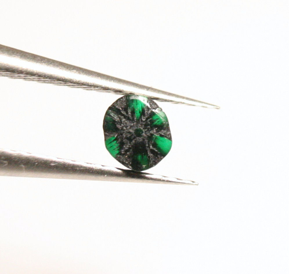 Colombian Trapiche Emerald 0.29ct Stunning Rare Natural Emerald - 4x3mm