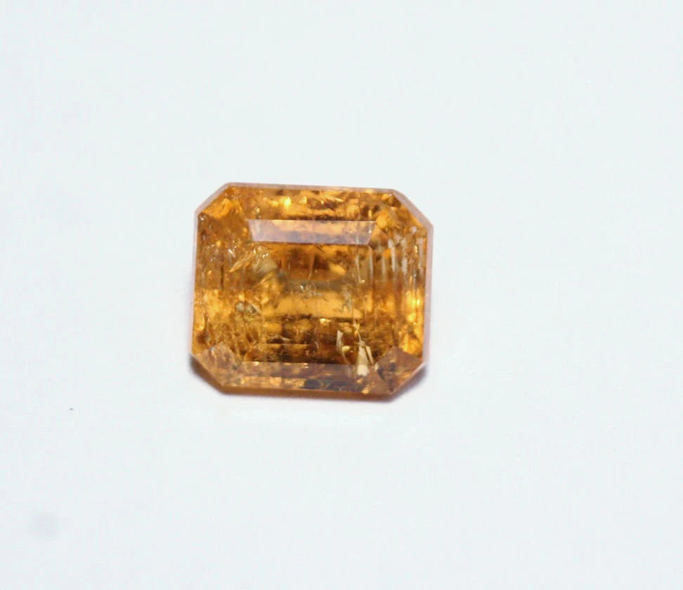 Imperial Topaz 3.9ct Ouro Preto, Brazil, Natural Untreated Rare Orange Topaz 9x8mm