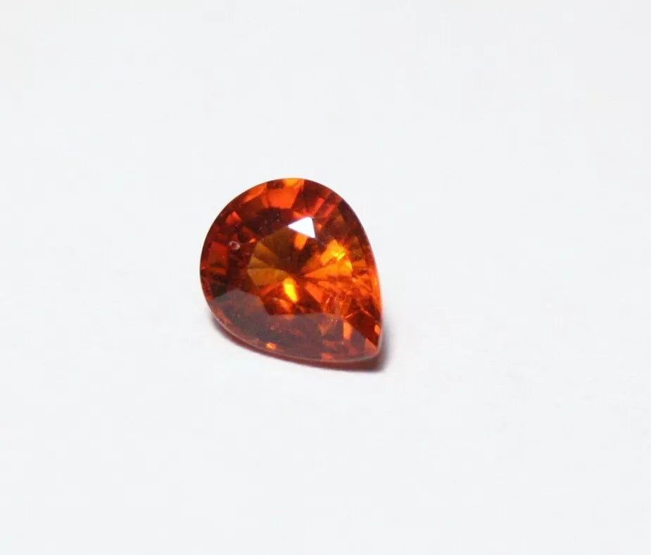 Clinohumite 0.53ct Ultra Rare Deep Orange Faceted Gem Pakistan 5x4mm