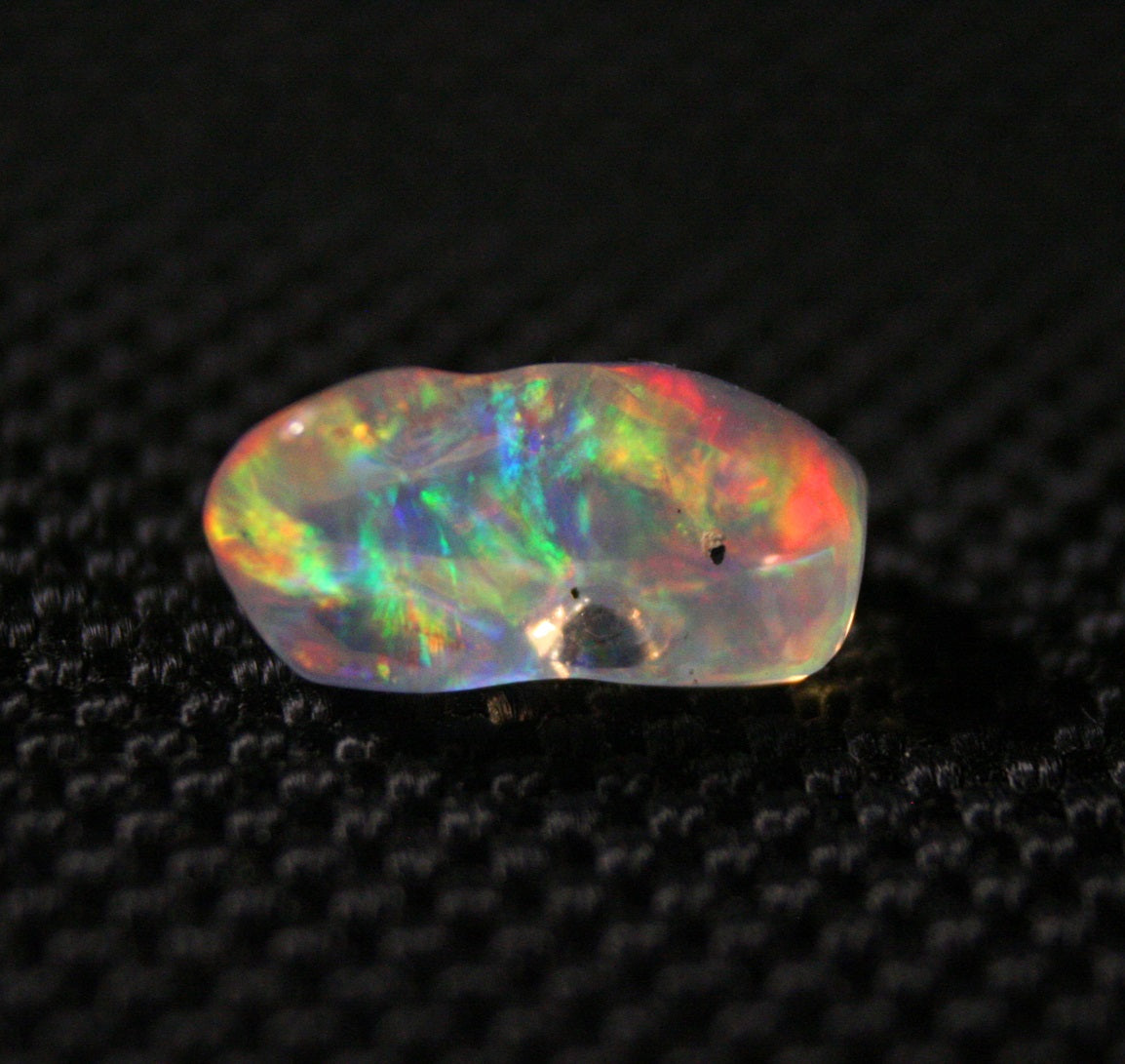 Rare Mexican Contraluz Precious Opal 2.4ct Stunning Rutile Water Opal 12x6mm