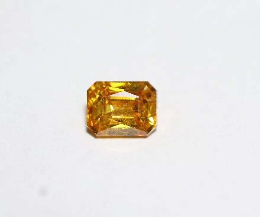 Sphalerite 1.68ct Vibrant Emerald Cut Gemstone Spain 7x5.5mm AAA