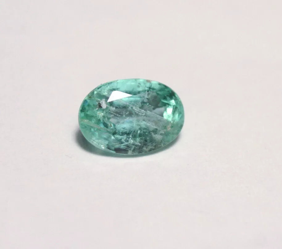 Panjshir Valley Emerald 1.28ct Rare Natural Emerald Cut Afghan Emerald 8x6mm