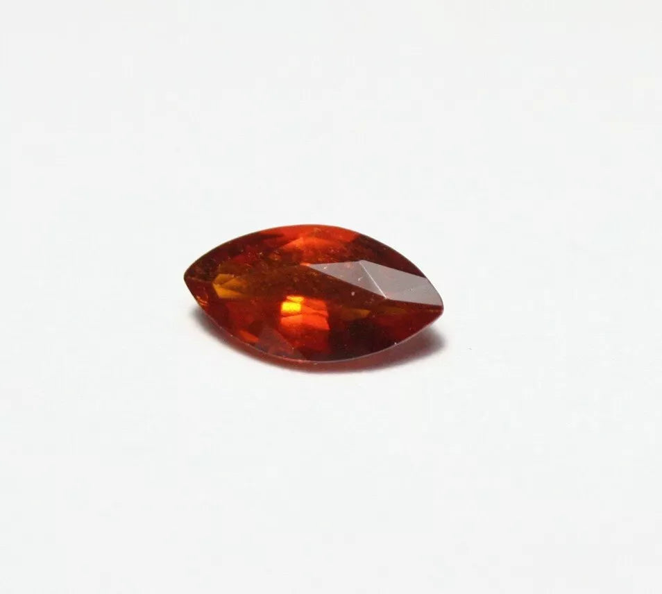 Clinohumite 0.44ct Ultra Rare Deep Orange Faceted Natural Gem Pakistan 7x4mm