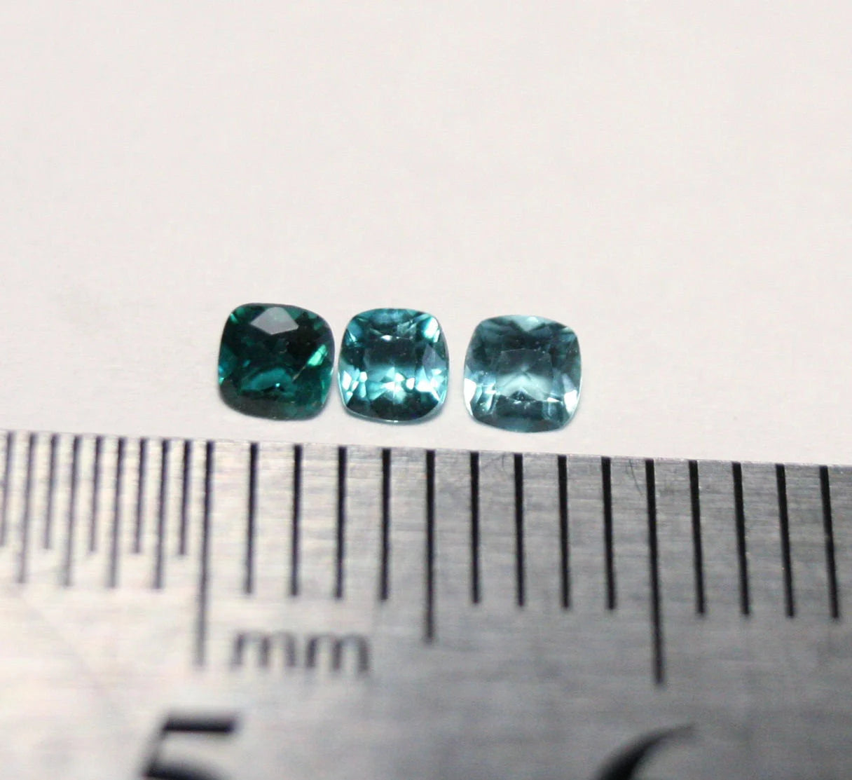 Grandidierite 0.23ct 3pc Lot Exceptional Gem Quality Madagascan Grandidierite Trio