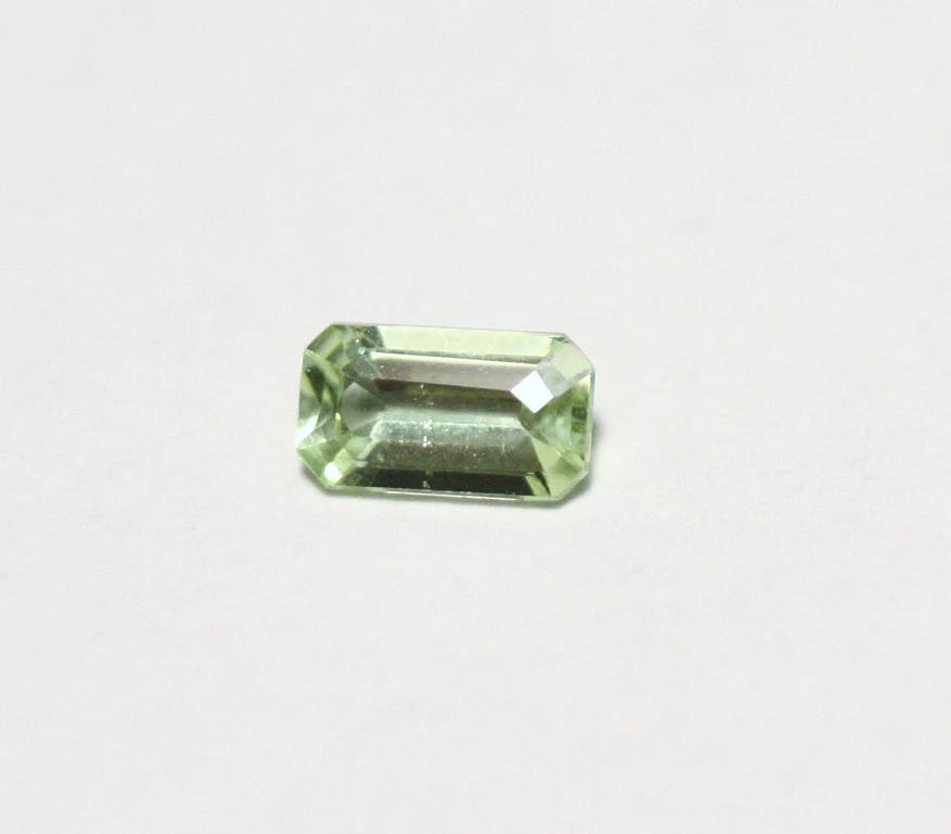 Merelani Mint Grossular Garnet 0.35ct Rare Green Faceted Fluorescent Gem 6x3mm