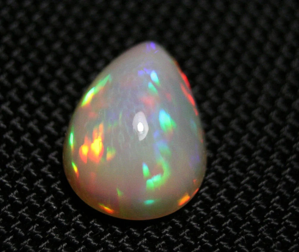 Welo Crystal Opal Cabochon 9.17ct Honeycomb Pear AAA Natural Stunning Opal Video