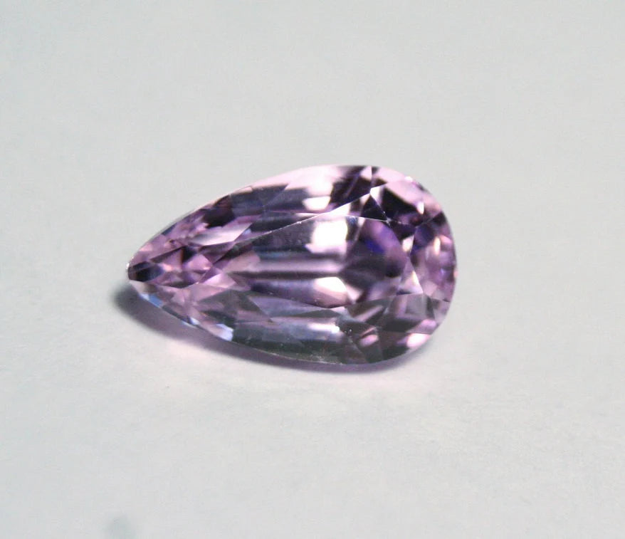 Pink Kunzite 4.8ct Madagascar Scintillating Custom Cut Pear 13x8mm