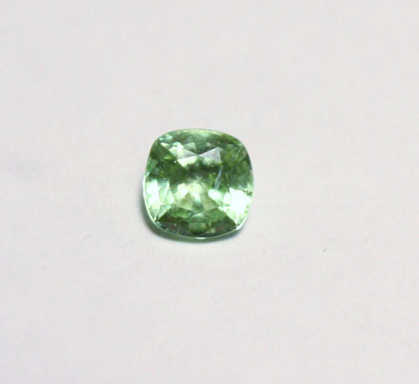 Merelani Mint Grossular Garnet 0.46ct Rare Faceted Garnet Fluorescent Gem 4x4mm