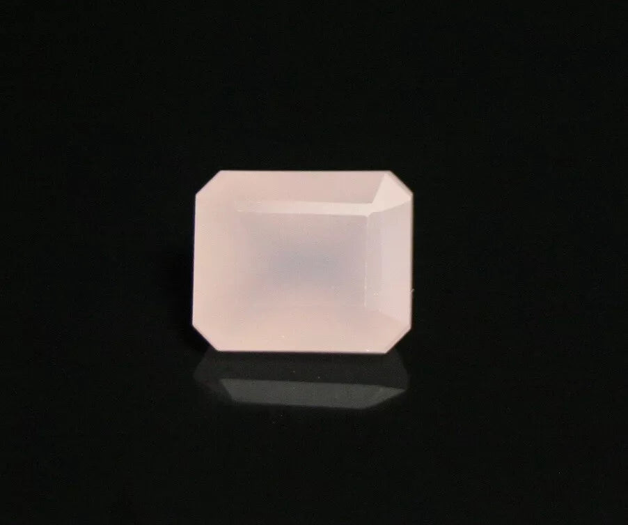 Rare Pink Smithsonite 4.13ct Faceted Translucent Gem Stone 9x7mm Mexico