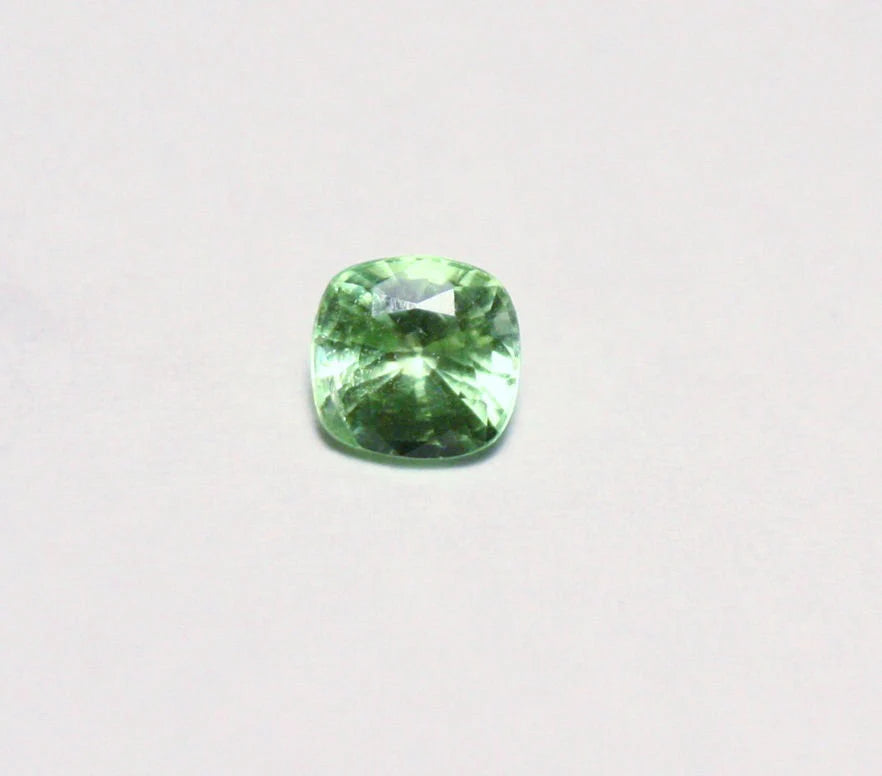 Merelani Mint Grossular Garnet 0.38ct Rare Faceted Garnet Fluorescent Gem 4x4mm