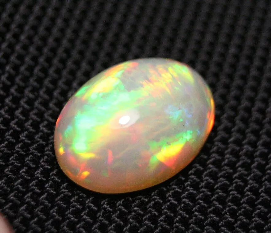 Welo Precious Opal Cabochon 11.81ct Rainbow Threads AAA Natural Opal See Video