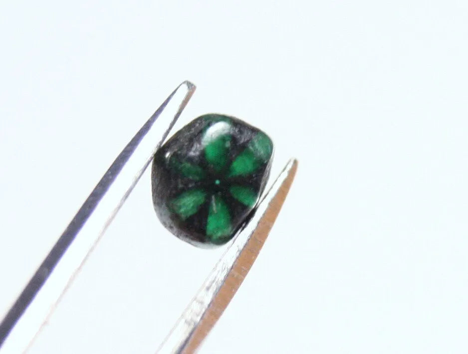 Muzo Trapiche Emerald 0.25ct Stunning Rare Natural Emerald Formation 4x3mm