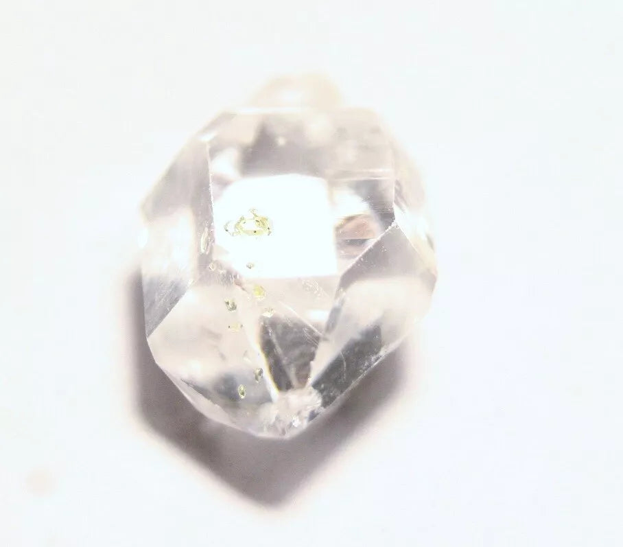 10.8ct Rare Fluorescent Petroleum Enhydro Oil Diamond Quartz Crystal AAA 19x11mm