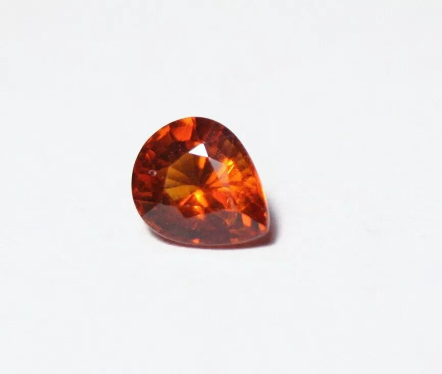 Clinohumite 0.53ct Ultra Rare Deep Orange Faceted Gem Pakistan 5x4mm